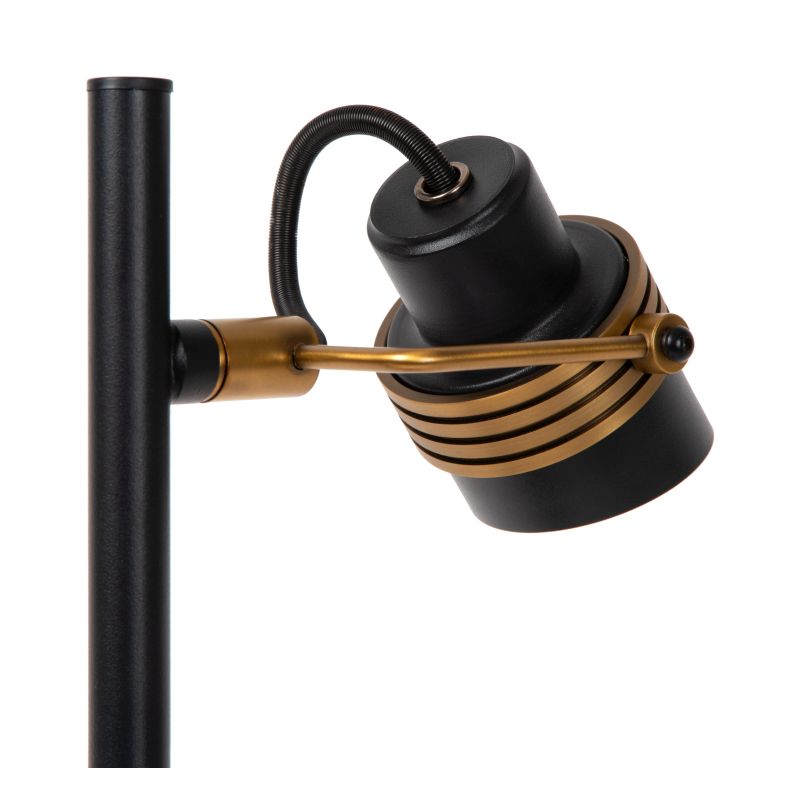 Lucide TUNDRAN - Stolná lampa - 2xGU10 - Čierna